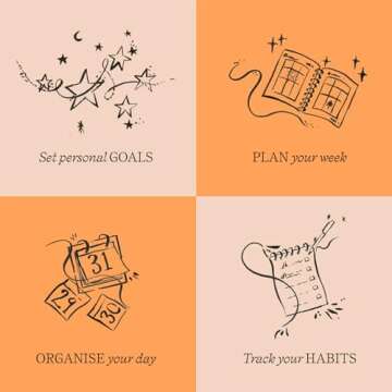 Papier Daily Planner - Planning Pal, 153mm x 215mm Hardback |Beautiful Cover Design | To-Dos, Schedules, Shopping Lists, Set & Review Goals | Undated Pages | Your Ultimate Life Organiser