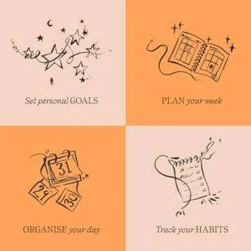 Papier Daily Planner - Planning Pal, 153mm x 215mm Hardback |Beautiful Cover Design | To-Dos, Schedules, Shopping Lists, Set & Review Goals | Undated Pages | Your Ultimate Life Organiser