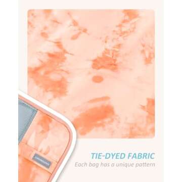 BAGSMART 6 Set Compression Packing Cubes - Lightweight Travel Essentials & Organizer