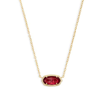Kendra Scott Elisa Short Pendant Necklace - Dainty Gold Jewelry
