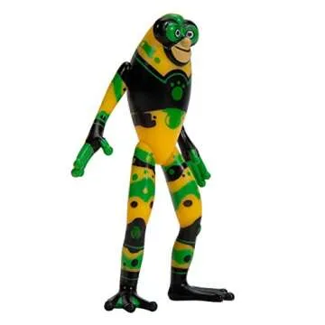 Wild Kratts Poison Dart Frog Power (3pc Action Figures) - Includes Chris Kratt, Creature Frog Animal Figurine & Power Disc! Officially Licensed Toys for Kids, Gift for Kids Boys Girls