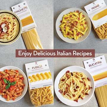 Gusta Bucatini Pasta Noodles Variety Pack - Premium Italian Pasta from Italy - Durum Wheat Semolina ...