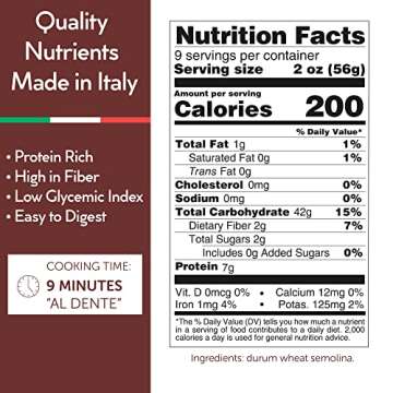 Gusta Bucatini Pasta Noodles Variety Pack - Premium Italian Pasta from Italy - Durum Wheat Semolina Pasta - Non-GMO & Gourmet Pasta - Family Owned Brand - 17.64oz / 500g (8 Pack)