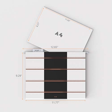 Elegant Rose Gold Hanging File Folders for Home Office Use