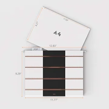 Elegant Rose Gold Hanging File Folders for Home Office Use