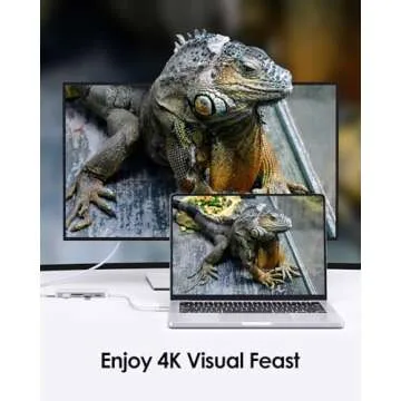 LENTION USB C Hub - 4K HDMI & USB 3.0 Ports for MacBook