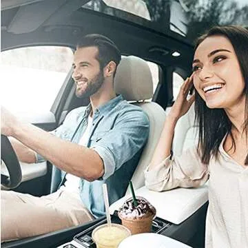 Car Coasters 4 Pack - Absorbent Ceramic Auto Cup Holder