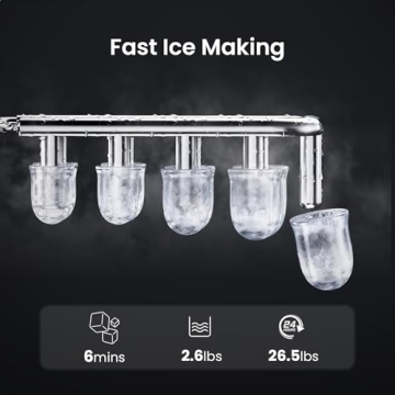 AGLUCKY Ice Maker with Self-Cleaning – Fast & Portable