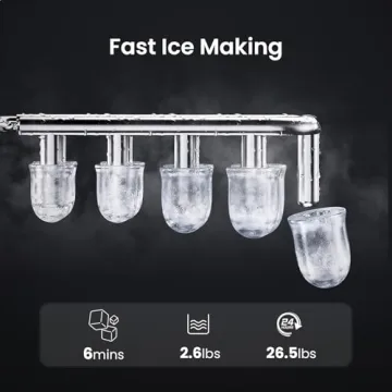 AGLUCKY Ice Maker with Self-Cleaning – Fast & Portable