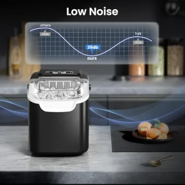 AGLUCKY Ice Maker with Self-Cleaning – Fast & Portable