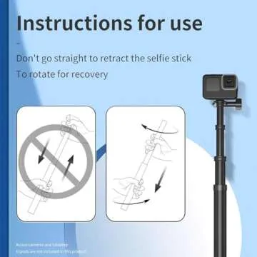 TEELSIN Ultra Long Selfie Stick (106") - Great for GoPro