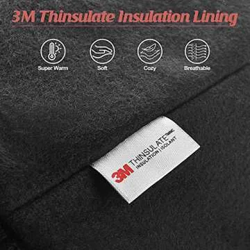 30% Merino Wool Beanie Hats for Men and Women, Thick Thermal Lined Winter Skull Caps