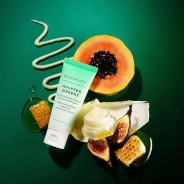 Farmacy Cleanse + Hydrate Duo - Skin Care Set Includes Whipped Greens Foaming Cleanser + Honey Halo Ceramide Face Moisturizer - Travel Size Gift Set to Clean Pores + Replenish Dry Skin (2 Count)