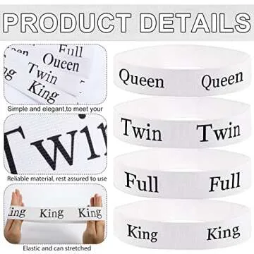 TOYMIS 8pcs Bed Sheet Organizer Bands, Bed Sheet Straps King Twin Full Queen Elastic Bed Sheet Straps Bedding Bands for Organizing Closet Wardrobe Bedroom Laundry Dormitory