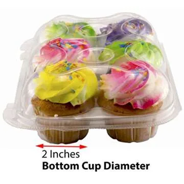 Katgely Cupcake Boxes Cupcake Containers 6 Pack Cupcake, Set of 12