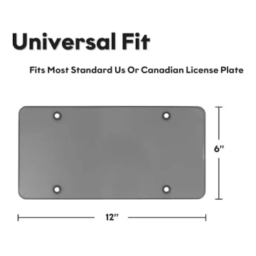 Kuwcy 2 Pack License Plate Cover for Standard Cars