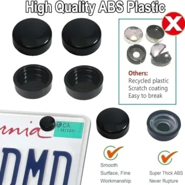 Kuwcy 2 Pack License Plate Cover for Standard Cars