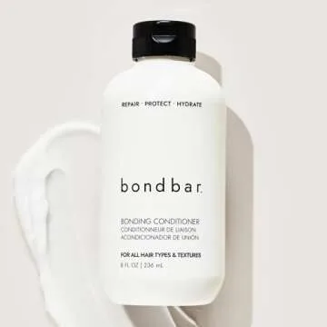 Bondbar Conditioner for Damaged Hair, Repairs, Protects, Strengthens & Hydrates All Hair Types & Textures, Vegan, Cruelty-Free, 8 Fl. Oz.