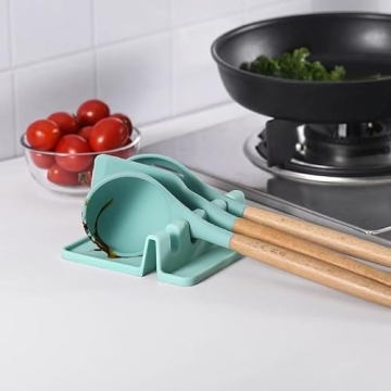 Silicone Utensil Rest for Kitchen Heat-Resistant & Easy Clean