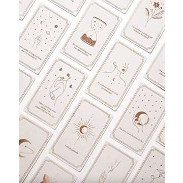 Affirmation Deck - 40 Positive Cards for Women - Inspirational and Motivational Daily Quotes - Perfect for Self-Care, Self-Love, Mindfulness, Stress Relief and Thoughtful Care Package Gifts