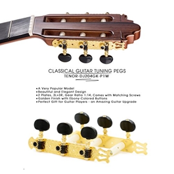 DJ204GK-A2B Tenor Guitar Tuners in Elegant Gold Finish