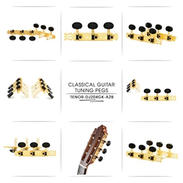 DJ204GK-A2B Tenor Guitar Tuners in Elegant Gold Finish