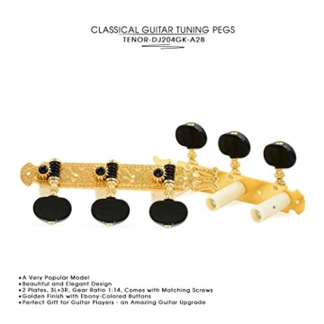 DJ204GK-A2B Tenor Guitar Tuners in Elegant Gold Finish