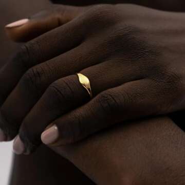 Hey Harper Gold Ring - Waterproof & Sweatproof Fashion