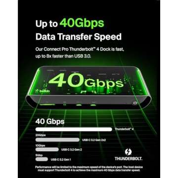 Belkin Thunderbolt 4 Docking Station with 90W Power Delivery for MacBook & Windows - 8K/Dual 4K Display, Thunderbolt 4 Cable, HDMI, Ethernet, SD & Audio Ports, Gray