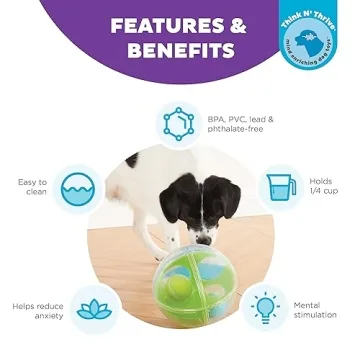 Nina Ottosson A-Maze Ball - Green Dog Puzzle Toy