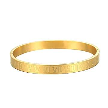 AIKESIWAI Roman Numeral Bracelet: Elegant & Versatile