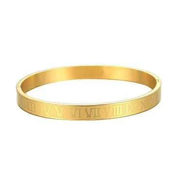AIKESIWAI Roman Numeral Bracelet: Elegant & Versatile