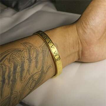 AIKESIWAI Roman Numeral Bracelet: Elegant & Versatile