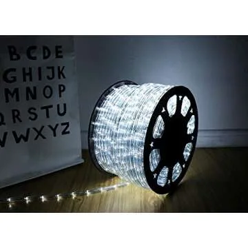 HuiZhen Waterproof 100ft LED Rope Lights for Indoor Outdoor Use