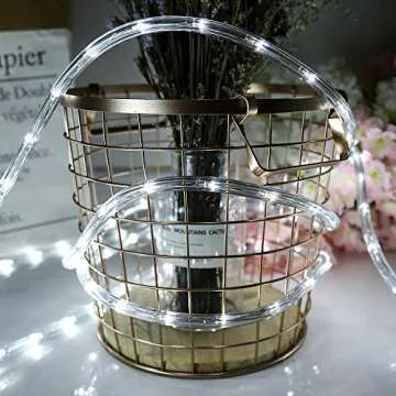 HuiZhen Waterproof 100ft LED Rope Lights for Indoor Outdoor Use