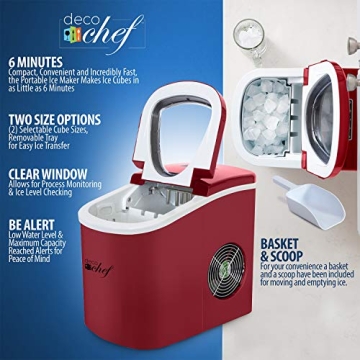 Deco Rapid Portable Electric Ice Maker - 26 Lbs/Day