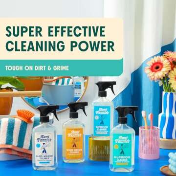Aunt Fannie's Cleaning Spray Variety Pack: 4 Natural Cleaners for Every Surface