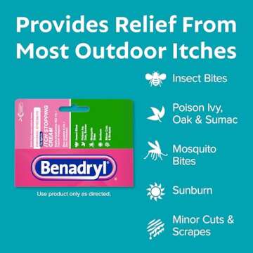 Benadryl Anti-Itch Cream for Bug Bite Relief, 2 Pack