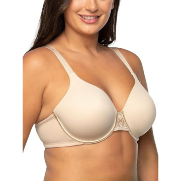 Vanity Fair Women's Full Figure Beauty Back Smoothing Bra – 4-Way Stretch Fabric, Lightly Lined, B...