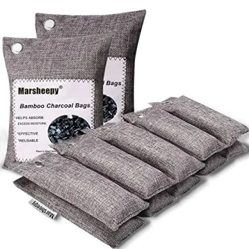 Marsheepy Bamboo Charcoal Shoe Deodorizer Bags - Natural Odor Eliminator