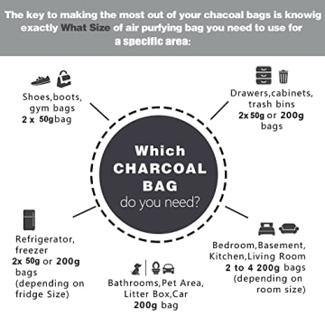 Bamboo Charcoal Shoe Deodorizer Bags Odor Eliminator