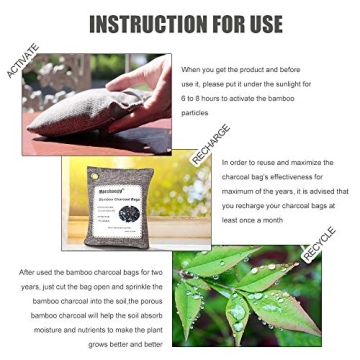 Bamboo Charcoal Shoe Deodorizer Bags Odor Eliminator