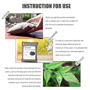 Bamboo Charcoal Shoe Deodorizer Bags Odor Eliminator