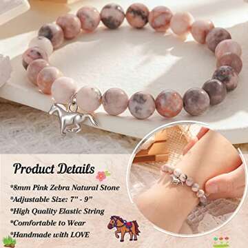 FYUKISS Horse Gifts for Girls, Horse Stuff, Horse Jewelry Bracelet Ages 8-12 10-12