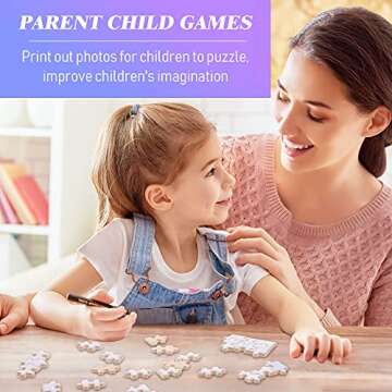 15 Sets Blank Sublimation Puzzle Jigsaw 150 Pieces 4 x 6 Inch Heat Press Transfer Crafts Puzzle DIY Custom Puzzle Blank White Make Your Own Jigsaw Puzzle for Arts and Crafts Projects Supplies