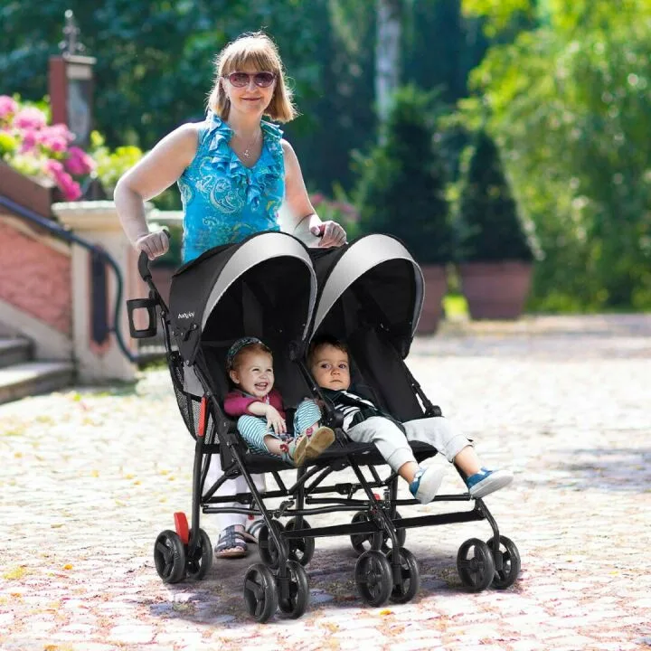 BABY JOY Double Lightweight Stroller Travel Design