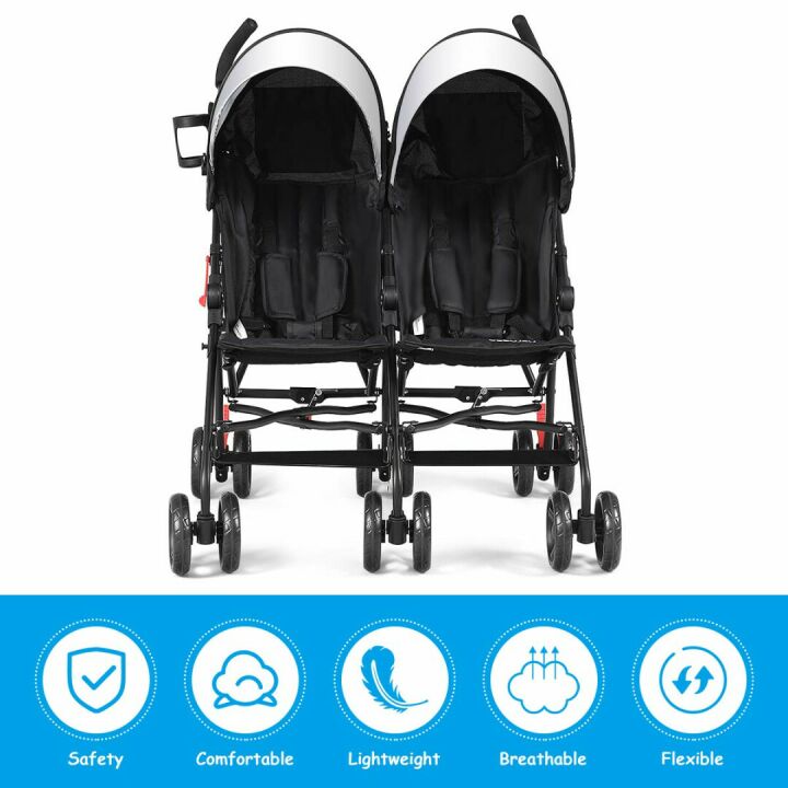 BABY JOY Double Lightweight Stroller Travel Design