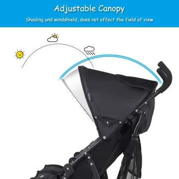 BABY JOY Double Lightweight Stroller Travel Design