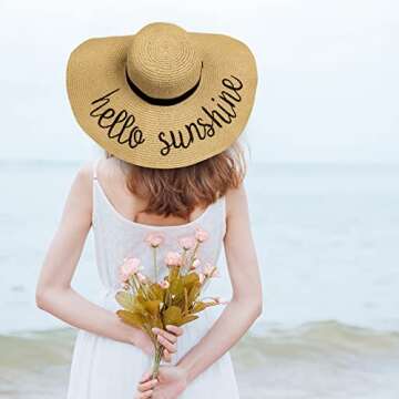 Foldable Beach Hats for Women - Stylish Sun Protection