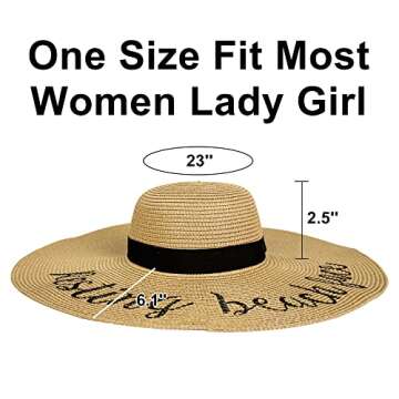 Foldable Beach Hats for Women - Stylish Sun Protection